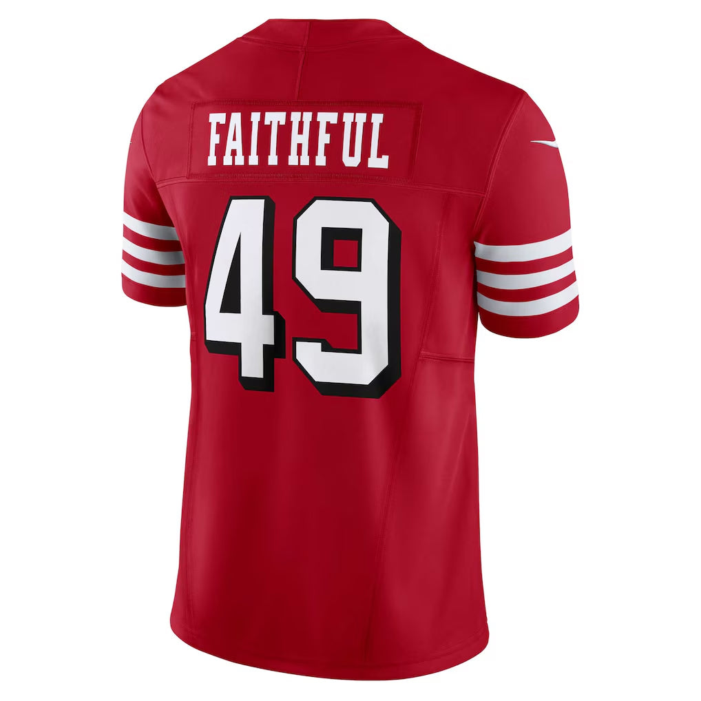 Custom #49 Scarlet SF Football Shirt Top