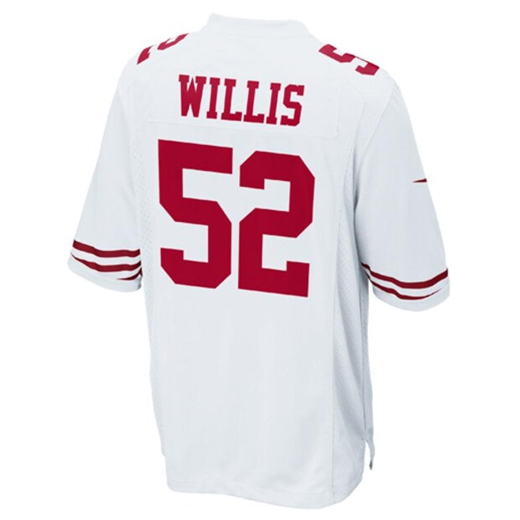 Custom #52 White SF Football Shirt Top