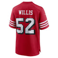 Custom #52 Scarlet SF Football Shirt Top