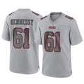 Custom #61 Gray SF Football Shirt Top