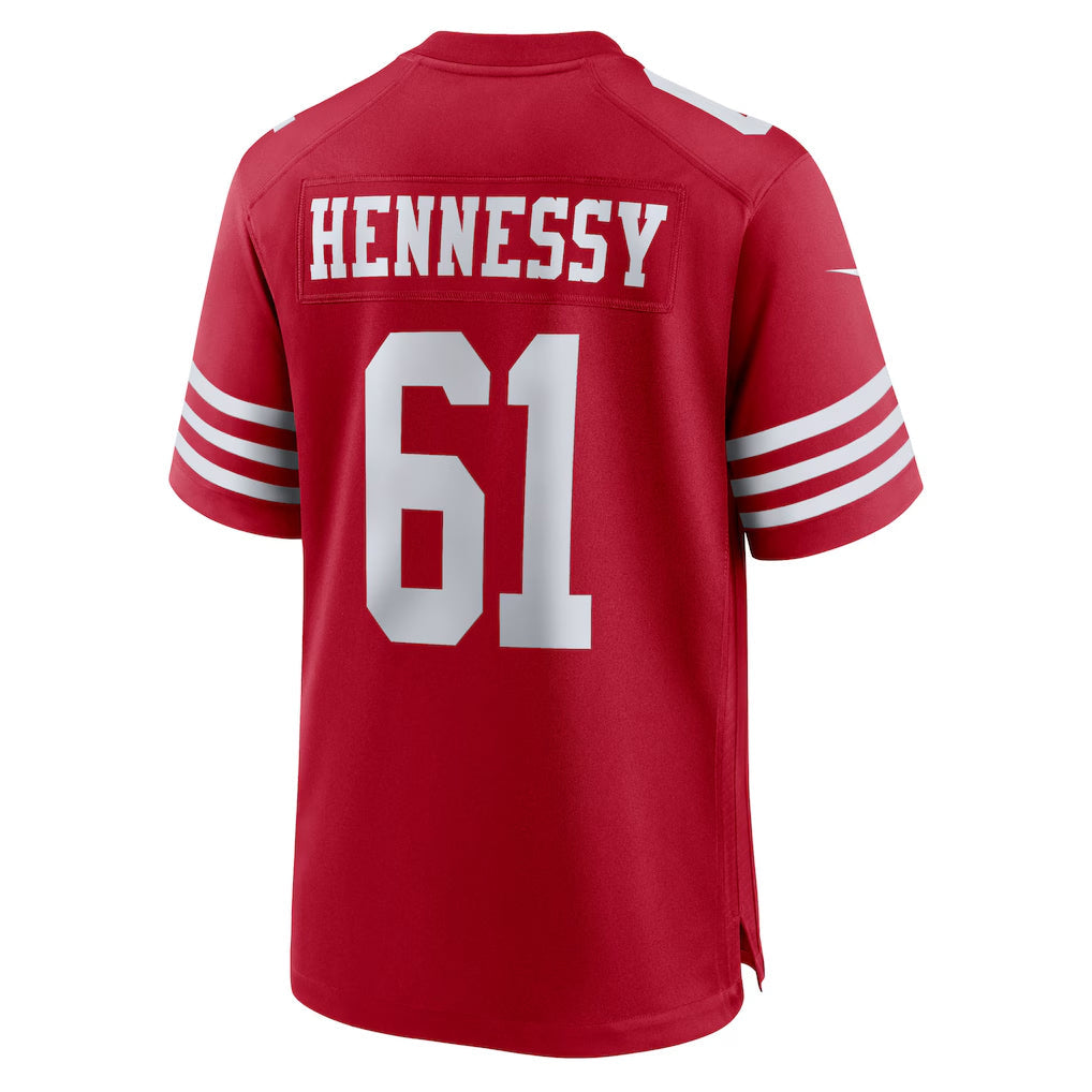 Custom #61 Scarlet SF Football Shirt Top