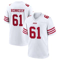 Custom #61 White SF Football Shirt Top