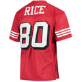 Custom #80 Scarlet 1994 SF Football Shirt Top