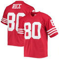 Custom #80 Scarlet SF Football Shirt Top