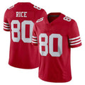Custom #80 Scarlet SF Football Shirt Top