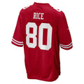 Custom #80 Scarlet SF Football Shirt Top