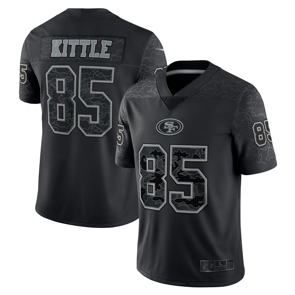 Custom #85 Black SF Football Shirt Top