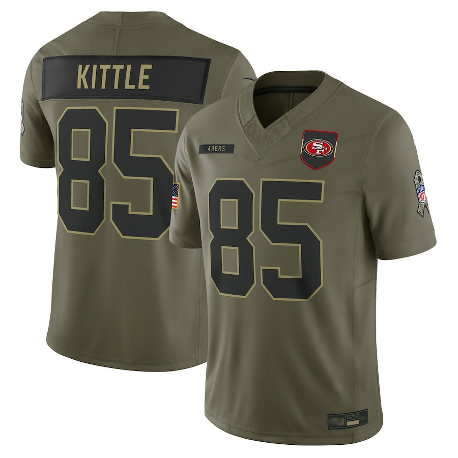 Custom #85 Olive SF Football Shirt Top