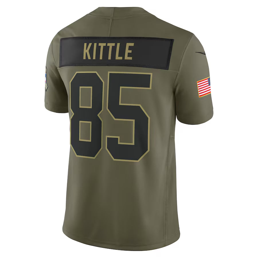 Custom #85 Olive SF Football Shirt Top