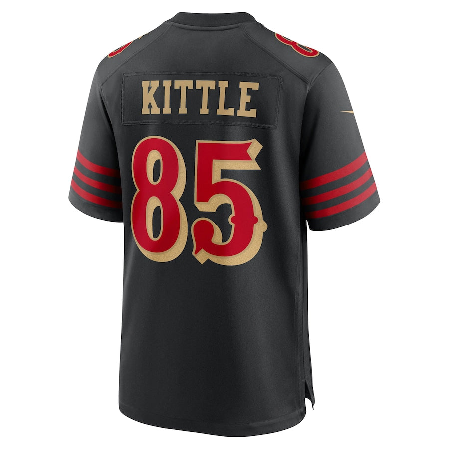 Custom #85 Black SF Football Shirt Top