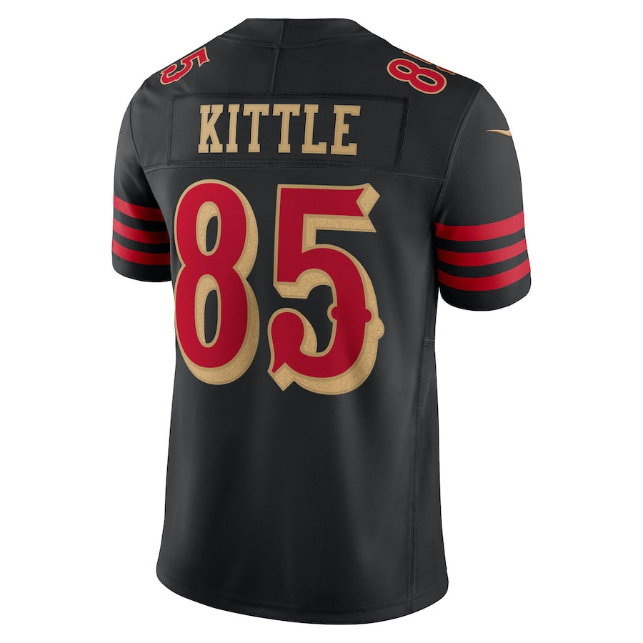 Custom #85 Black SF Football Shirt Top