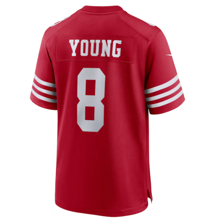 Custom #8 Scarlet SF Football Shirt Top