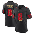 Custom #8 Black SF Football Shirt Top