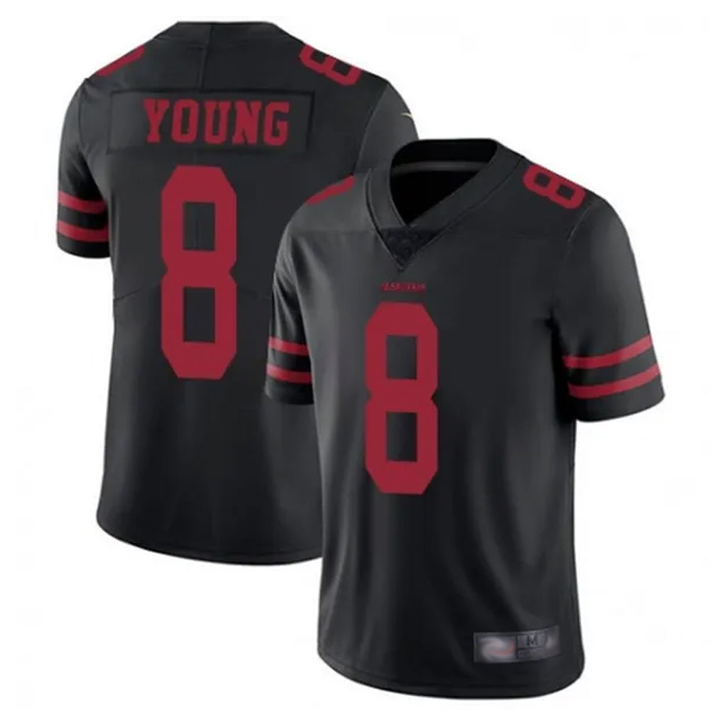Custom #8 Black SF Football Shirt Top