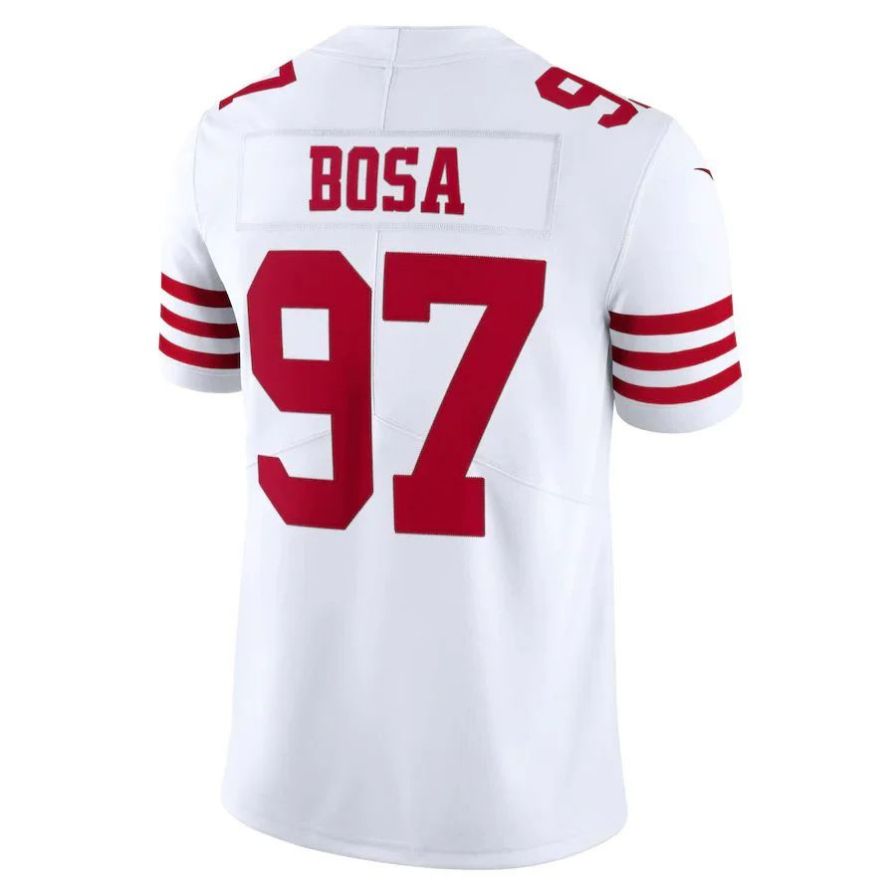 Custom #97 White SF Football Shirt Top