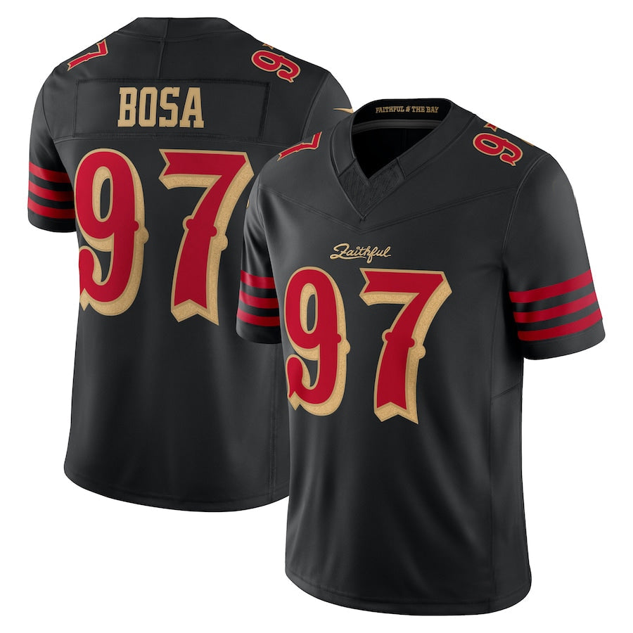 Custom #97 Black SF Football Shirt Top