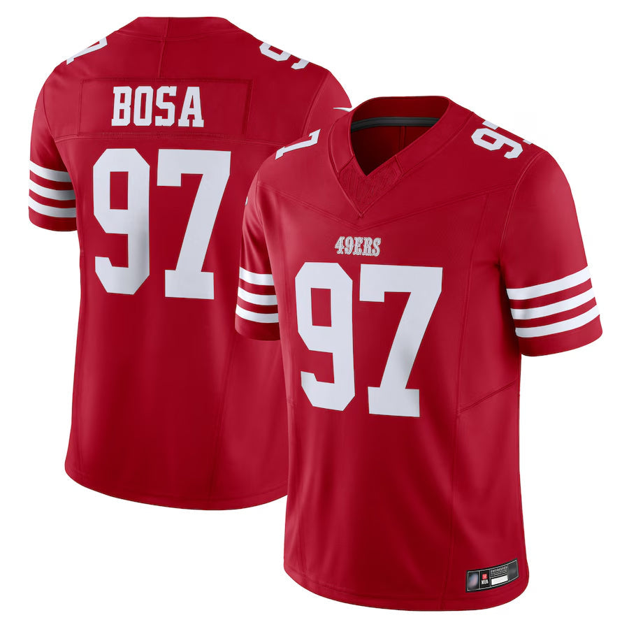 Custom #97 Scarlet SF Football Shirt Top