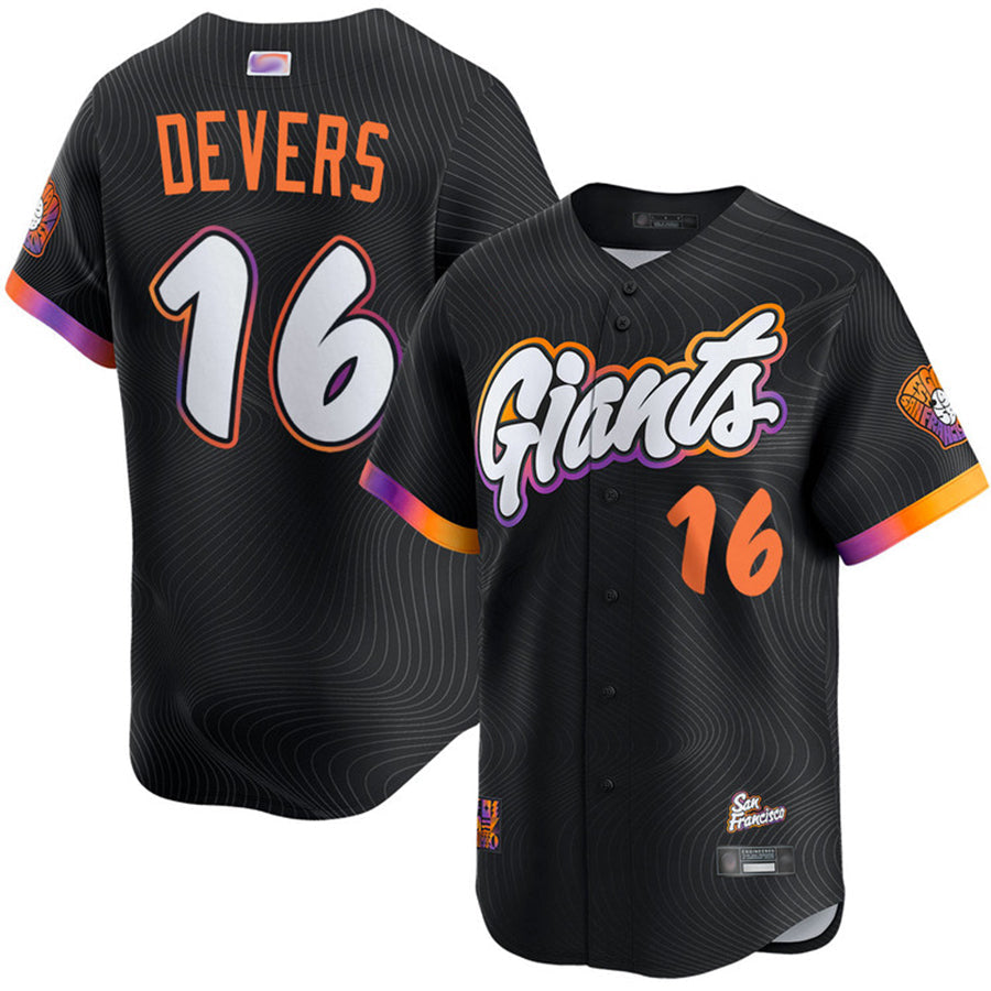 Custom #16 City Connect SF Baseball Shirt Top