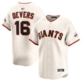 Custom #16 Cream SF Baseball Shirt Top