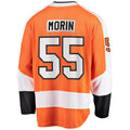 P.Flyers #55 Samuel Morin Supporters Branded Breakaway Player Jersey Orange Stitched American Hockey Jerseys