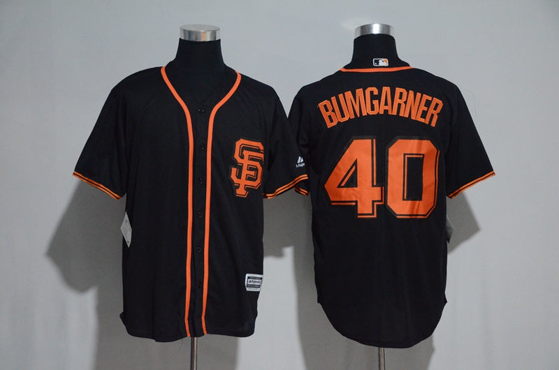 Custom #0 BUMGARNER Retro Stitched Baseball Jersey - Classic Edition