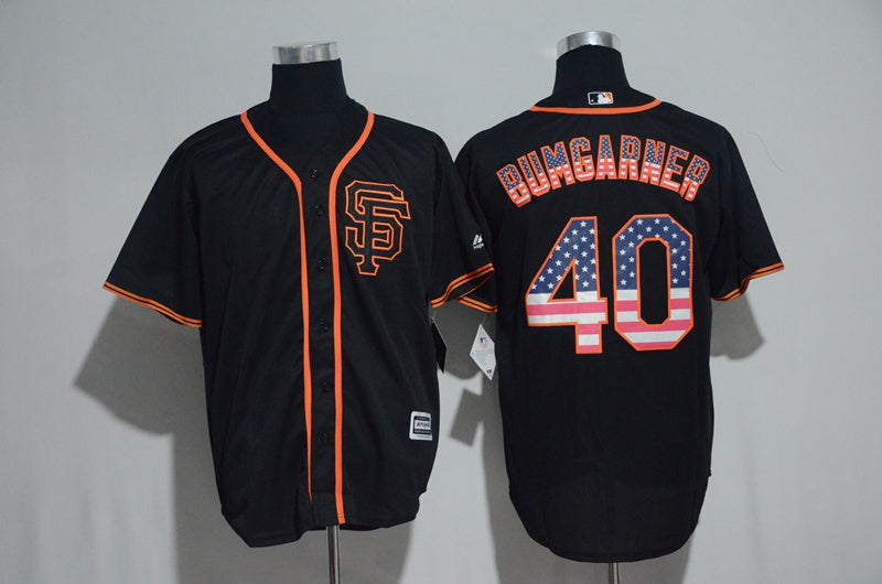 Custom #0 BUMGARNER Retro Stitched Baseball Jersey - Classic Edition