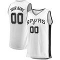 Custom S.Antonio Spurs Supporters Branded  Fast Break Custom Replica Jersey Association Edition White Stitched Basketball Jersey