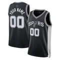Custom S.Antonio Spurs Unisex  Swingman Custom Jersey Black Icon Edition Stitched Basketball Jersey