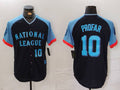 Custom #10 Navy All Star SD Baseball Shirt Top