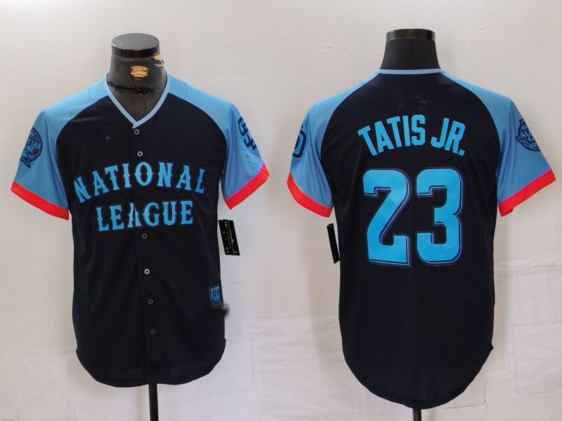 Custom #23 Navy All Star SD Baseball Shirt Top