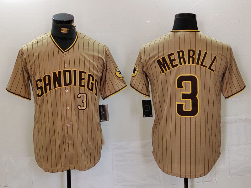 Custom #3 SD Baseball Shirt Top