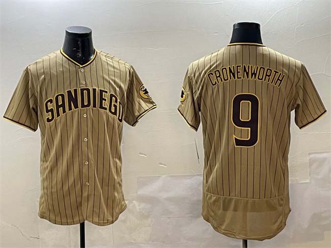 Custom #9 Brown SD Baseball Shirt Top