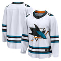 SJ.Sharks Supporters Branded Away Premier Breakaway Jersey White Stitched American Hockey Jerseys