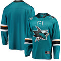 SJ.Sharks Supporters Branded Breakaway Home Jersey Teal Stitched American Hockey Jerseys