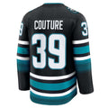 SJ.Sharks #39 Logan Couture Supporters Alternate Premium Jersey - Black Stitched American Hockey Jerseys