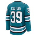 SJ.Sharks #39 Logan Couture Supporters Home Premium Jersey - Teal Stitched American Hockey Jerseys
