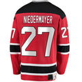 NJ.Devils #27 Scott Niedermayer Supporters Branded Premier Breakaway Retired Player Jersey Red Stitched American Hockey Jerseys