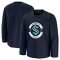 S.Kraken Supporters Team Practice Jersey - Deep Sea Blue Stitched American Hockey Jerseys