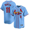 Custom #11 Red STL Baseball Shirt Top