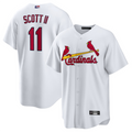 Custom #11 White STL Baseball Shirt Top