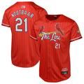Custom #21 Red City Connect STL Baseball Shirt Top
