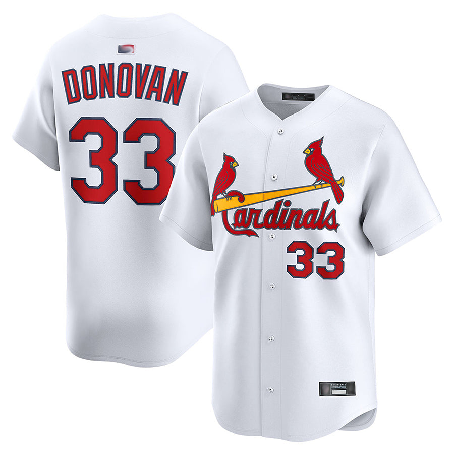 Custom #33 White STL Baseball Shirt Top