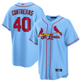 Custom #40 Light Blue STL Baseball Shirt Top