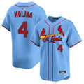 Custom #4 Light Blue STL Baseball Shirt Top