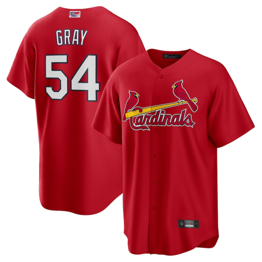 Custom #54 Red STL Baseball Shirt Top