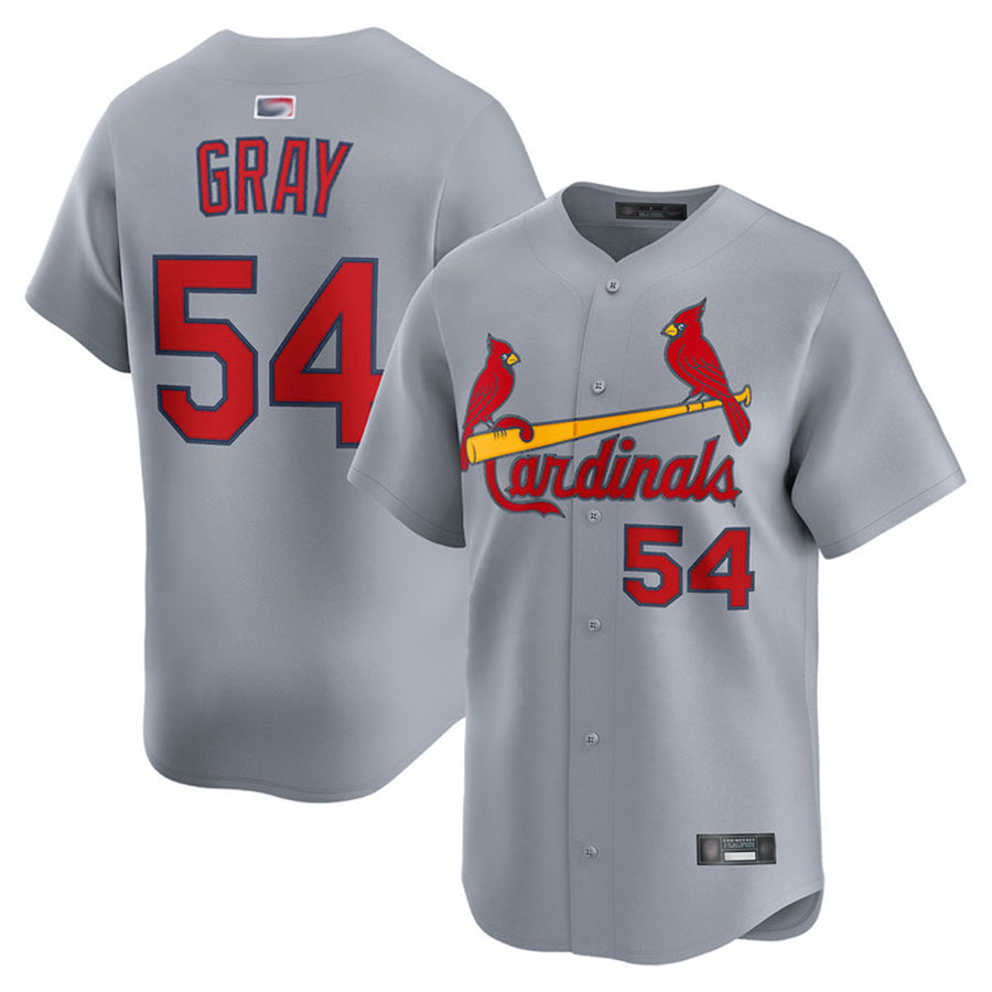 Custom #54 Gray STL Baseball Shirt Top