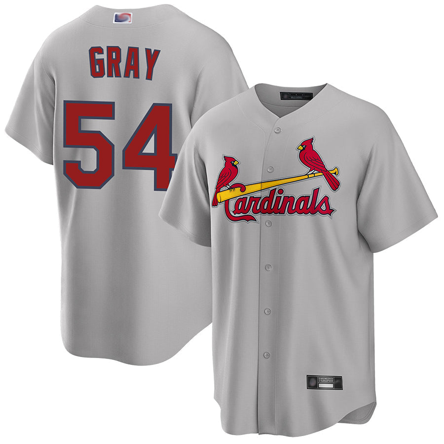 Custom #54 Gray STL Baseball Shirt Top