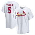 Custom #5 White STL Baseball Shirt Top
