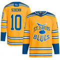 Custom #10 Yellow STL Hockey Shirt Top