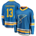 Custom #13 Blue STL Hockey Shirt Top